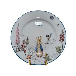 Beatrix Potter Peter Rabbit Dinner Plates 10.5" Porcelain Set of Four New